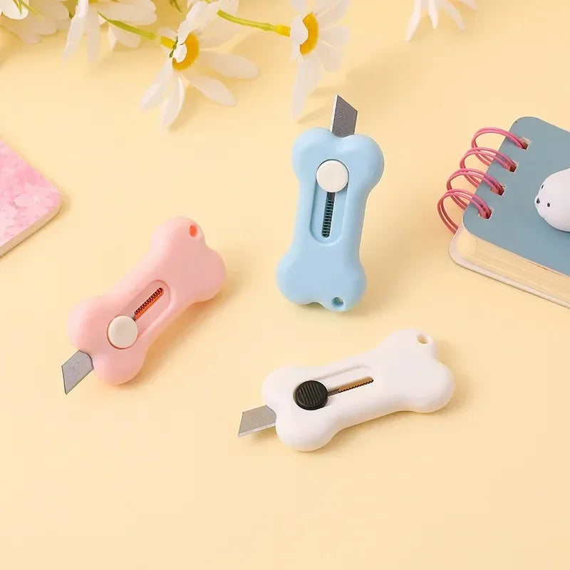 Kawaii Bone Mini Utility Knife & Letter Opener | Cute Stationery