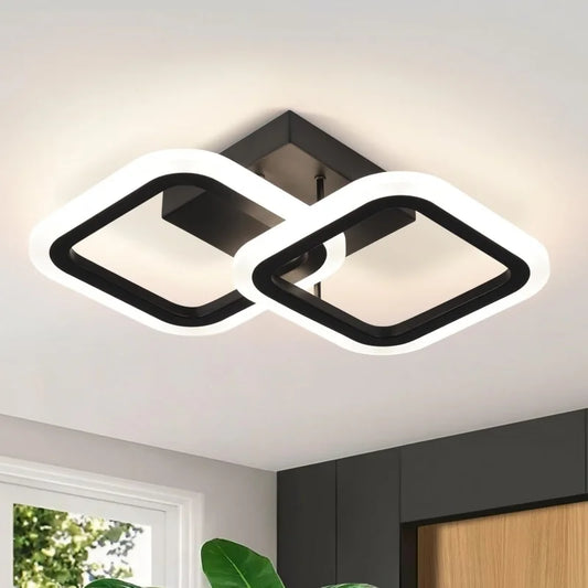 RUNTOIN Modern LED Ceiling Light | Bedroom, Hallway & Living Room LED Ceiling Light Peaceful Pleasures Health and Wellness