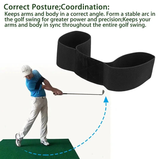Golf Swing Trainer Arm Band | Posture Corrector for Beginners Golf Training Aid Peaceful Pleasures Health and Wellness