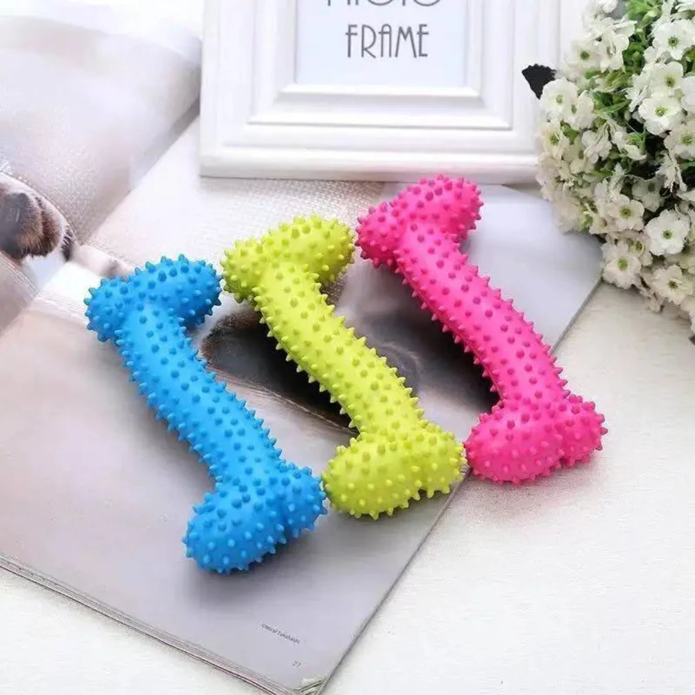 Rubber Chew Toy for Small Dogs – Teeth Cleaning & Training