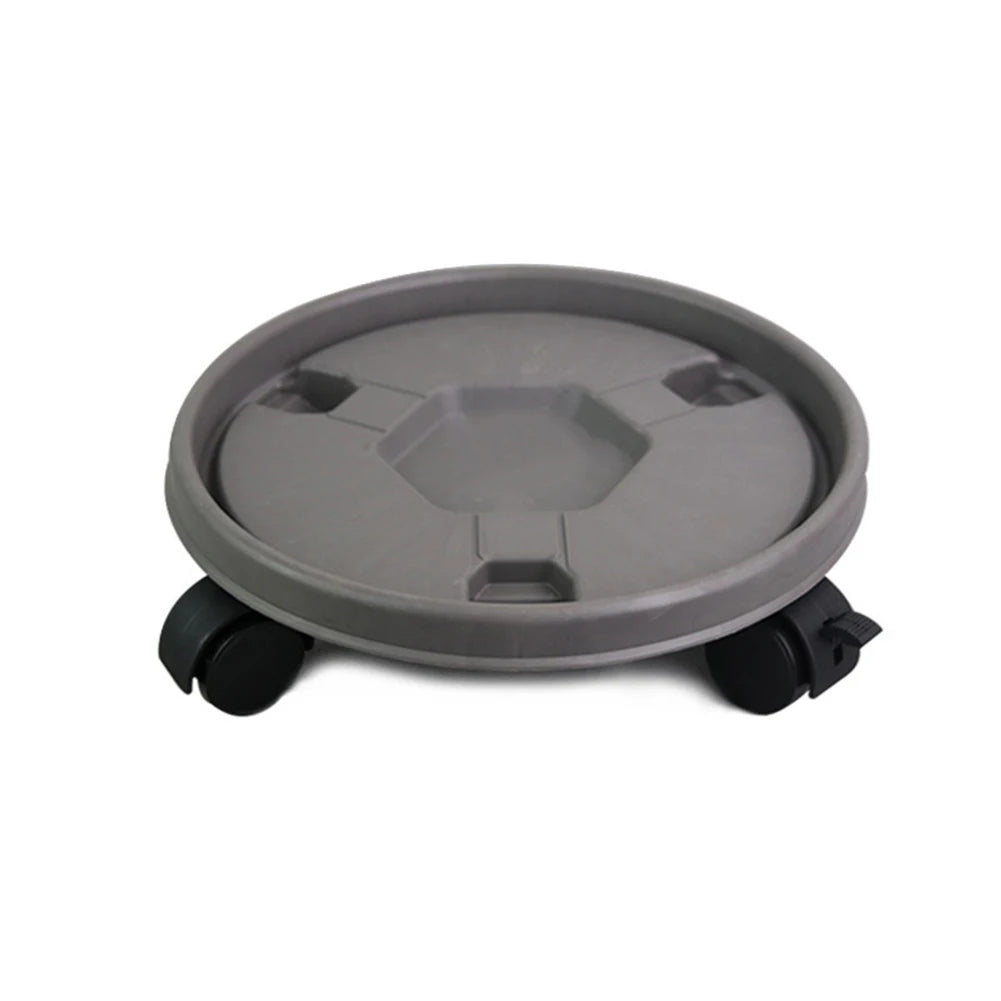 Plant Mover Wheels Movable Pot Holder Flower Base Round Plastic