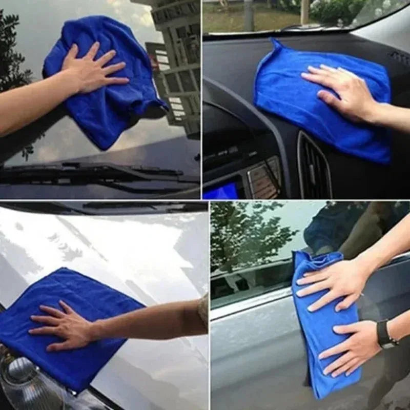 1-20Pcs Microfiber Towels Car Wash Drying Cloth Towel Household Cleaning Cloths Auto Detailing Polishing Cloth Home Clean Tools Peaceful Pleasures Health and Wellness
