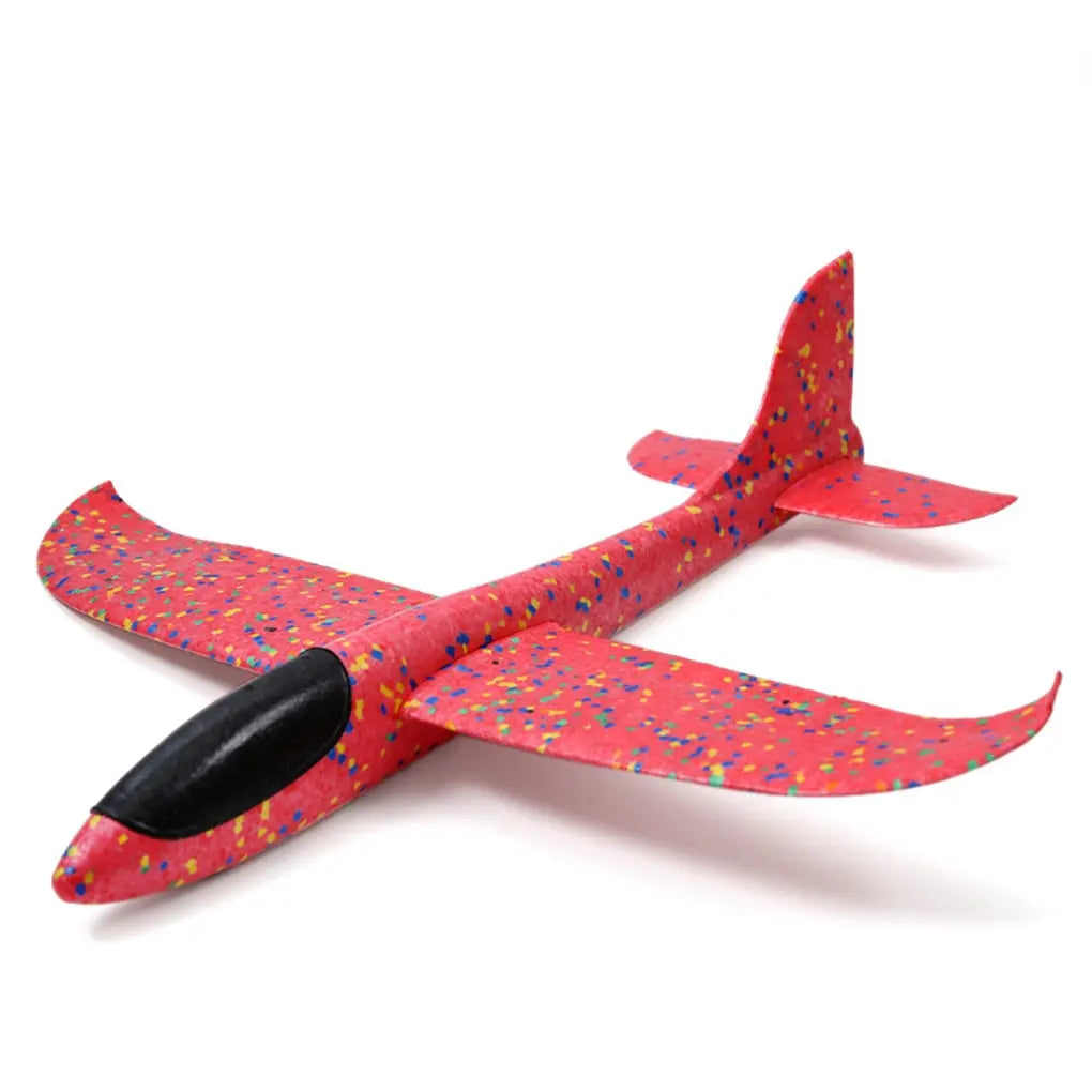 Hand Launch 35cm Flying Throw Airplane Outdoor Sports Toys for Children Glider Aircraft Model Foam Gliding Boys Fun Game Figure Peaceful Pleasures Health and Wellness Red