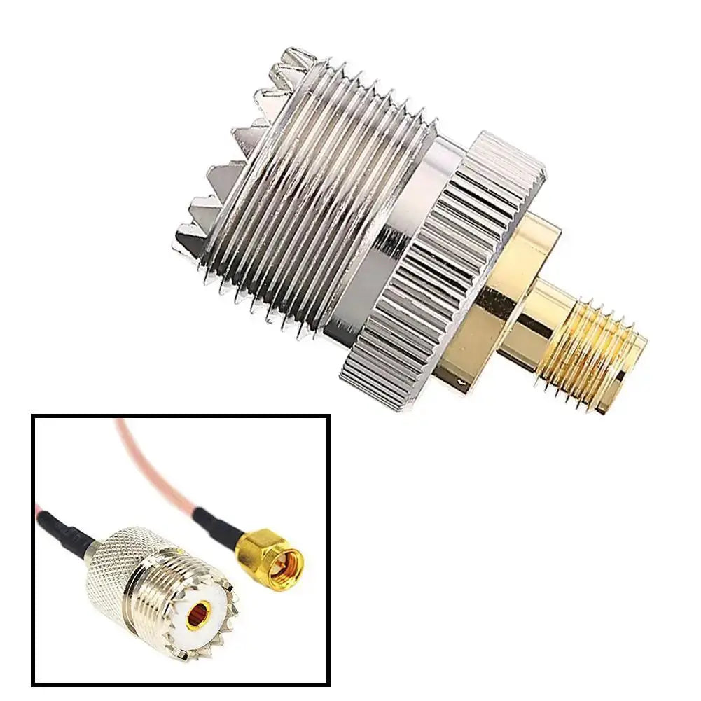 Coaxial RF Walkie-Talkie Adapter for Baofeng - SMA UHF Female Peaceful Pleasures Health and Wellness