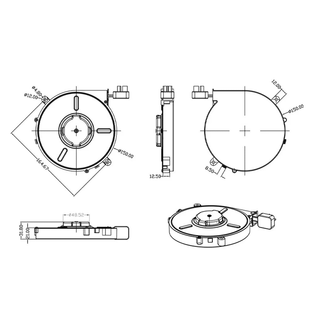 Retractable Power Cord Reel 220V 1.8m – Camping & Outdoor