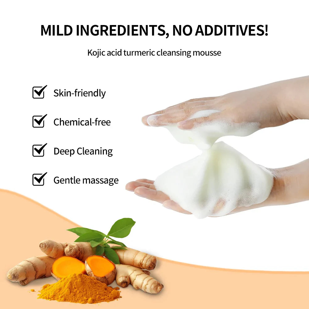 Turmeric & Kojic Acid Foaming Facial Cleanser – 100ml