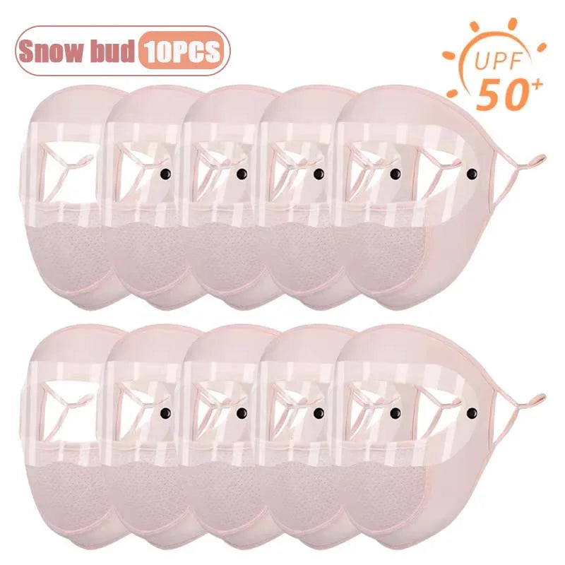 UPF 50+ Full Face Cover Mask with Goggles | UV & Dust Shield