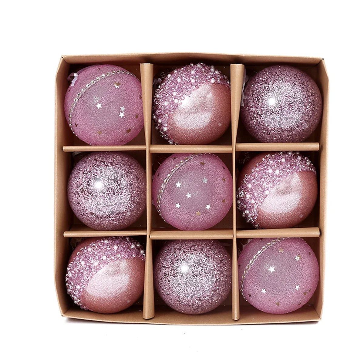 Christmas Ball Ornaments Set of 9 | Classic Indoor & Outdoor Decor