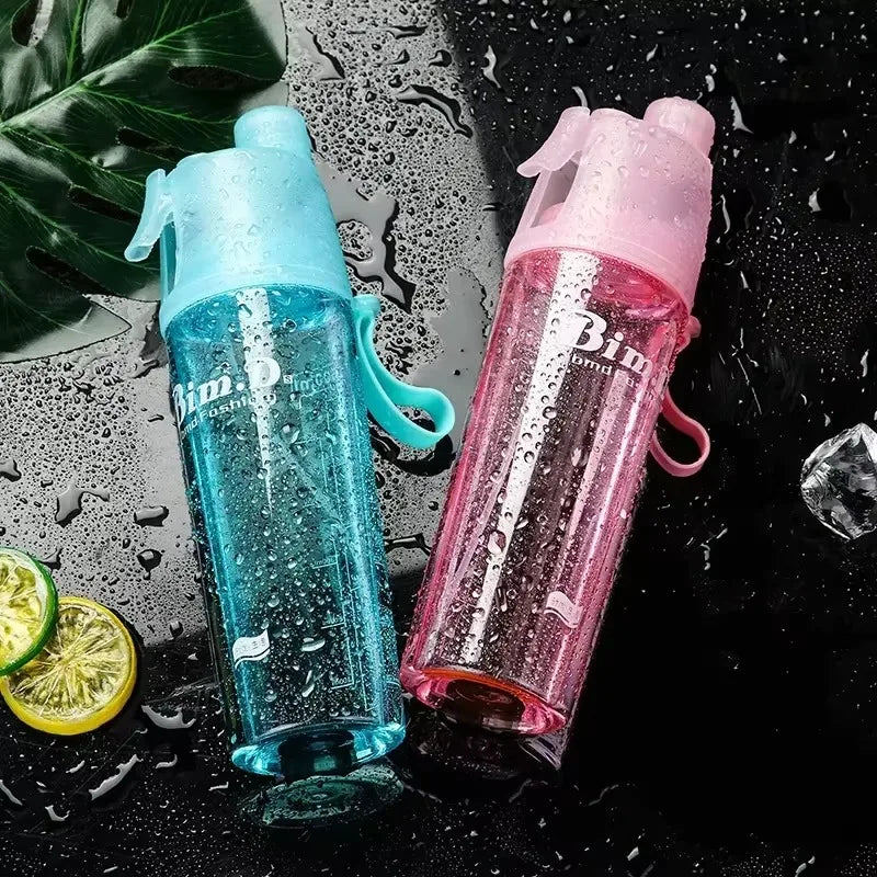 Cooling Mist Spray Water Bottle 600ml | Sports & Travel