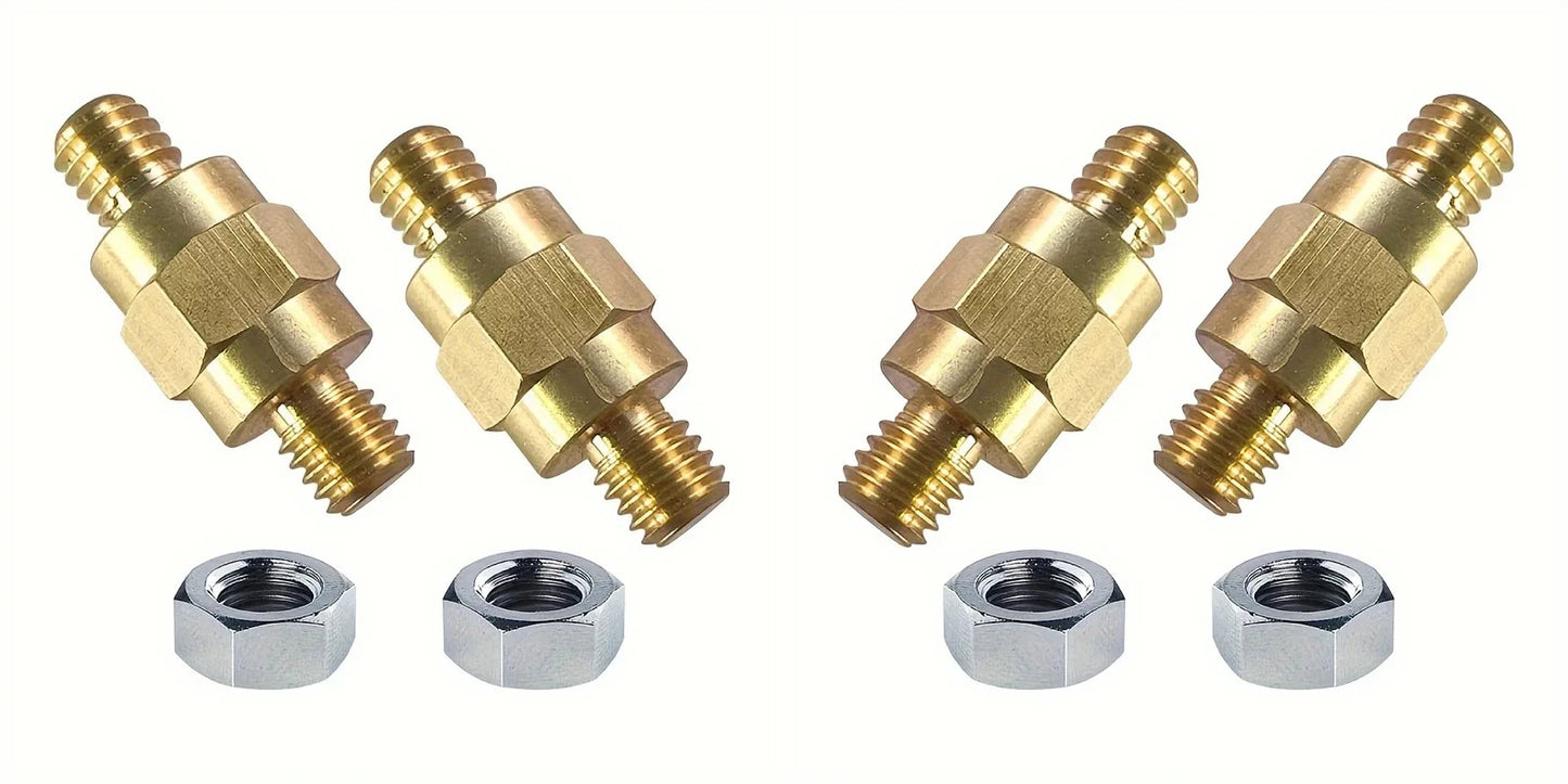 Heavy-duty Brass Battery Terminal Connectors 3/8-16 Threaded Seamless Installation for Assorted Car Series Safe Connection Peaceful Pleasures Health and Wellness 1set 8pcs
