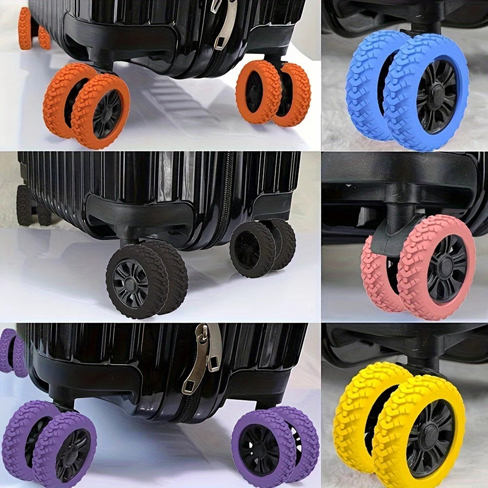 Upgraded Thickened Luggage Wheel Protection Repair Trailer Mute