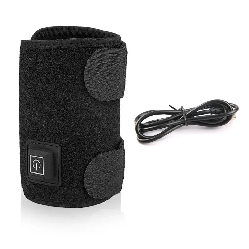 2/1PCS Electric Heated Knee Massager Brace Adjustable 3 Gear Temperature Elbow Protector Hot Compress Shoulder Protective Belt Peaceful Pleasures Health and Wellness
