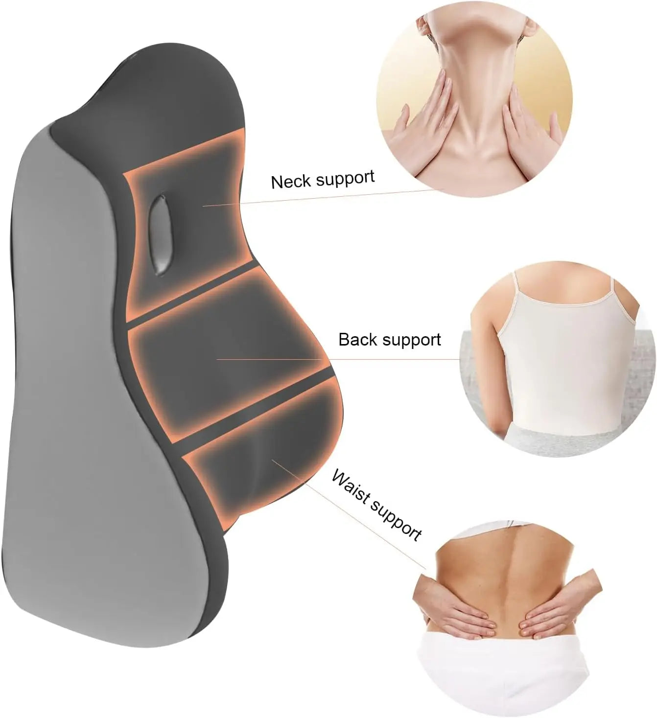 Intimacy Support Wedge Pillow for Couples Memory Foam Positioning Cushion for Back Neck & Waist Pain Relief with Washable Cover Peaceful Pleasures Health and Wellness