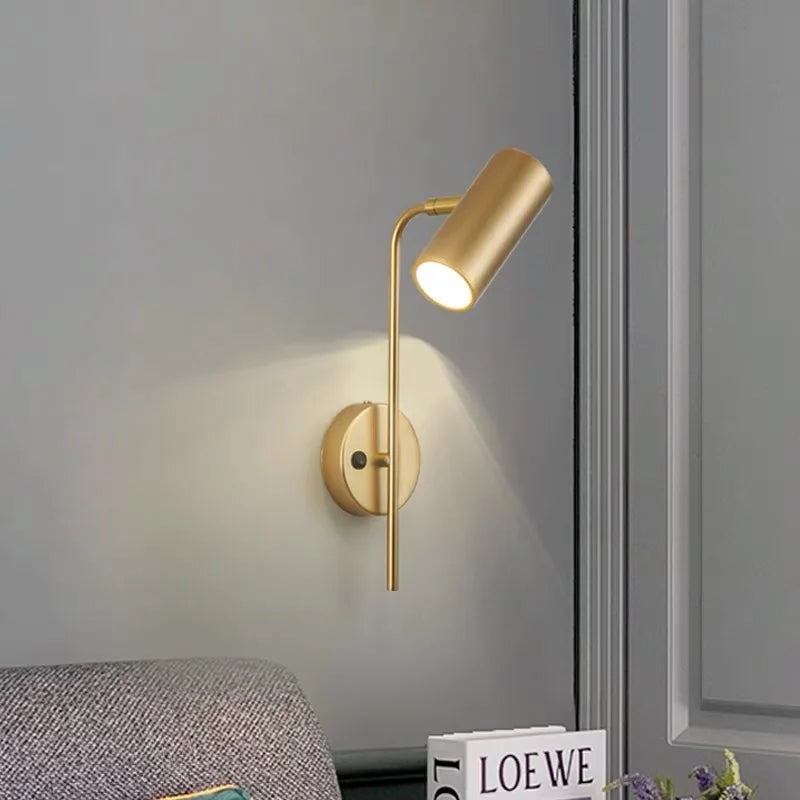 Rotating LED Wall Reading Lamp with Switch | Modern Home Decor
