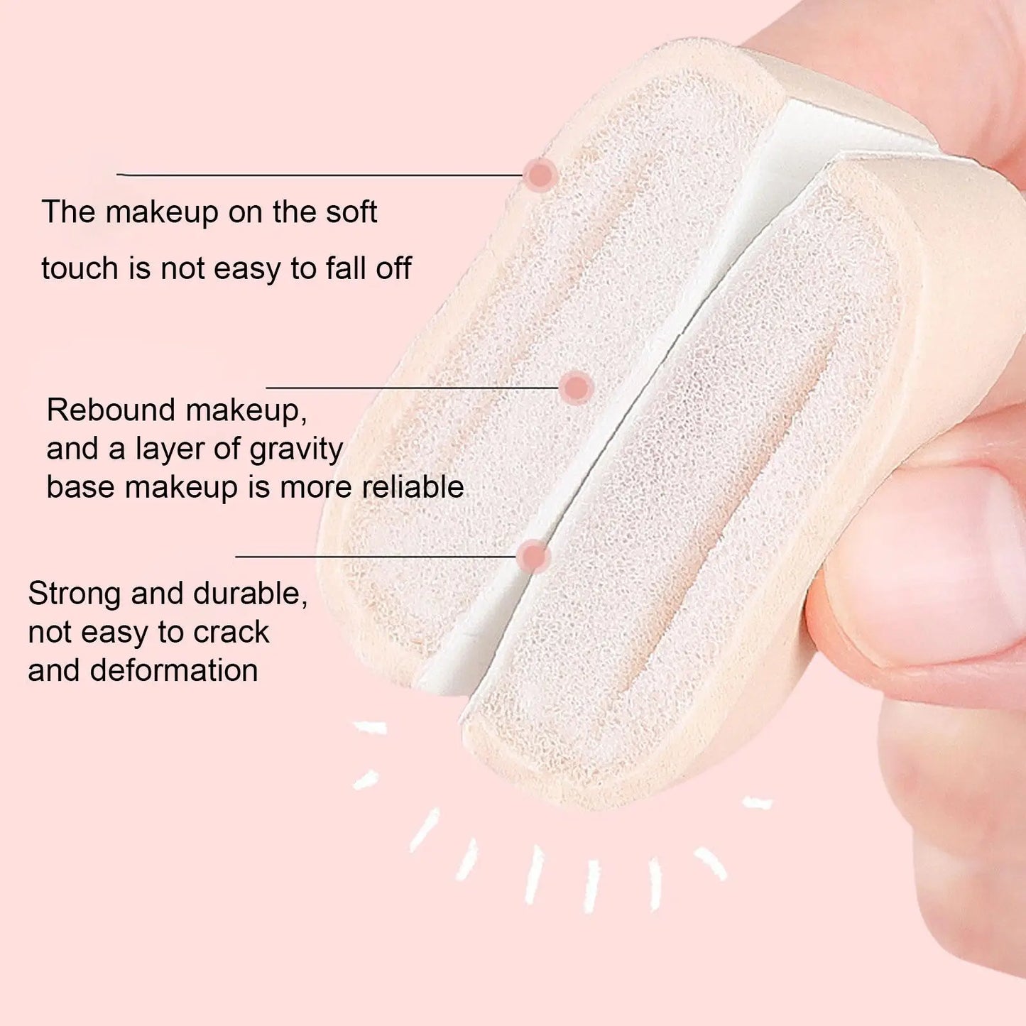 1Pcs Triangle Powder Puff For Loose Powder Liquid Cosmetic Soft Plush Powder Puff Makeup Foundation Puff Makeup Tool Peaceful Pleasures Health and Wellness