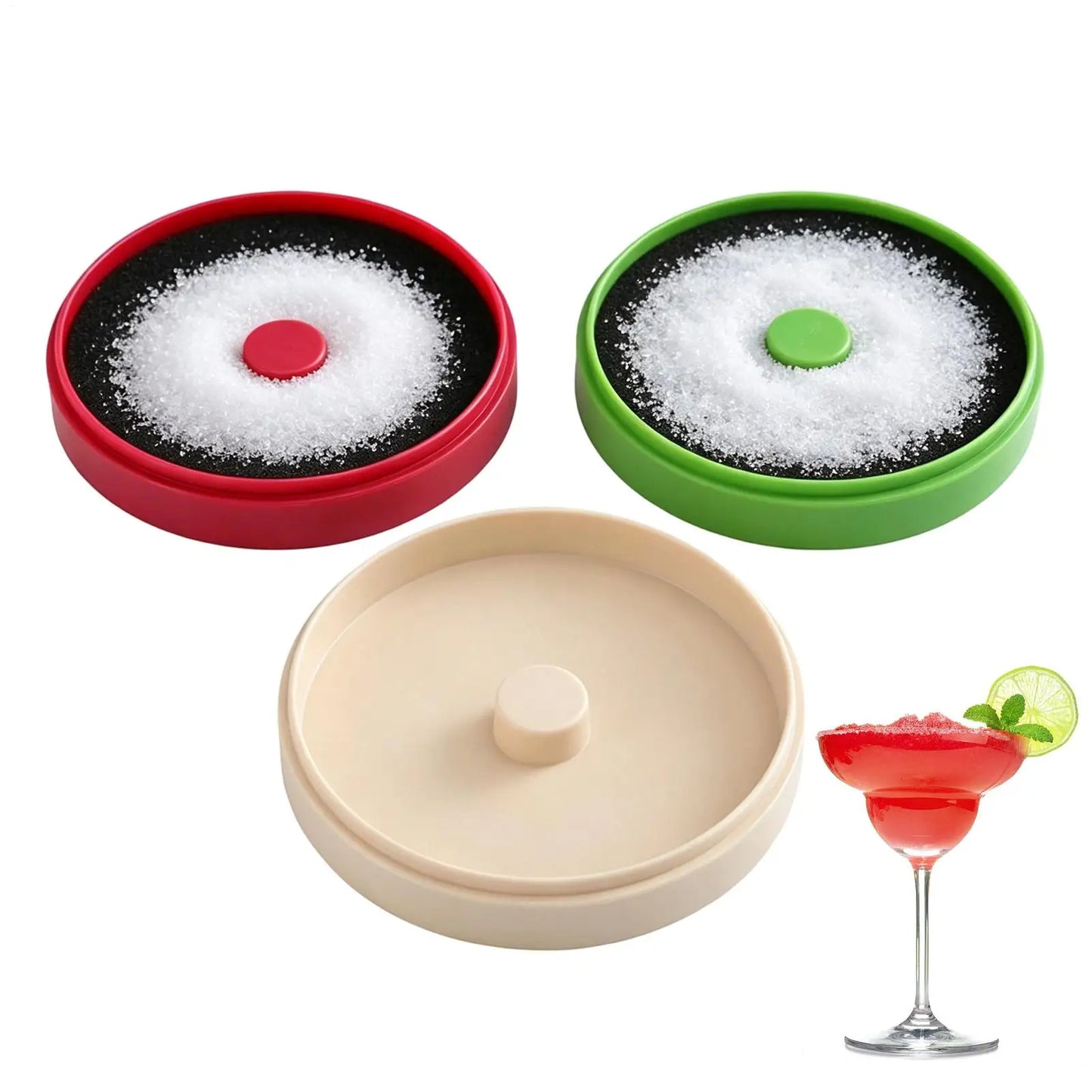 Margarita Salt Rimmer Set – 3-Tier Reusable Cocktail Rim Tray