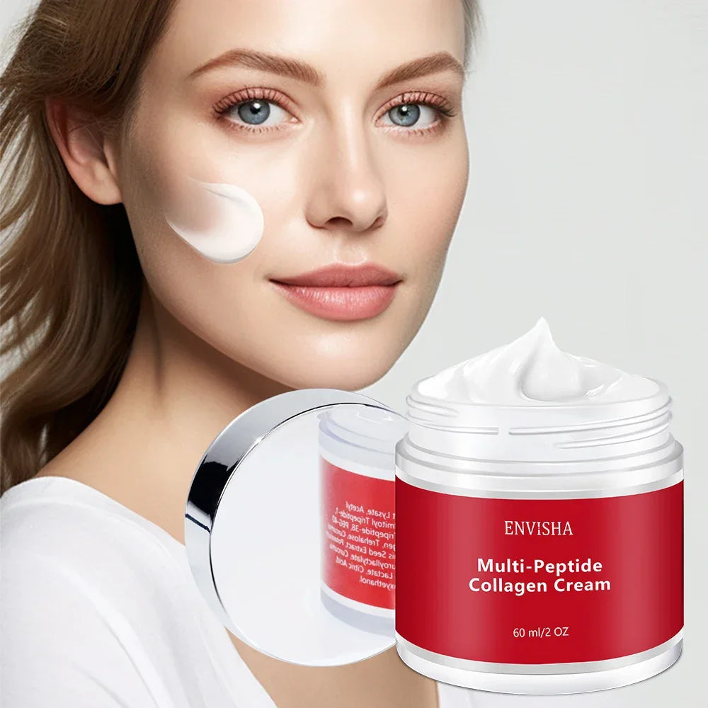 ENVISHA Multi-Peptide Collagen Face Cream – Anti-Aging, 60ml Peaceful Pleasures Health and Wellness