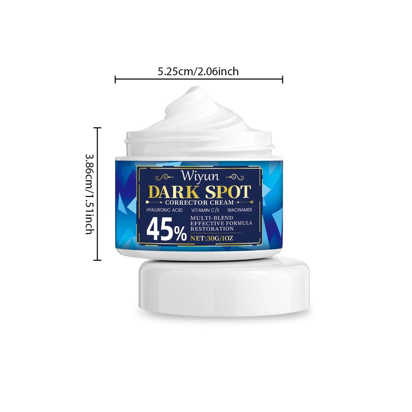 Dark Spot Corrector Cream – Vitamin C & Hyaluronic Acid
