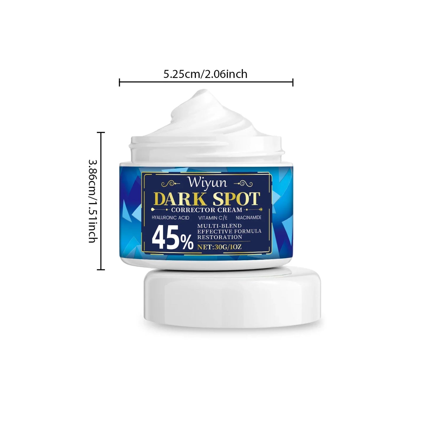 Dark Spot Corrector Cream – Vitamin C & Hyaluronic Acid