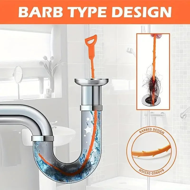Drain Hair Catcher & Pipe Cleaning Tool – Wash Basin Unclogger