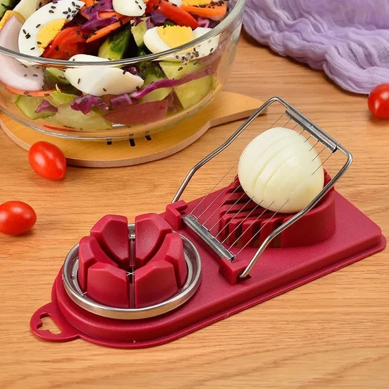Multifunctional Stainless Steel Egg Slicer for Eggs & Soft Foods