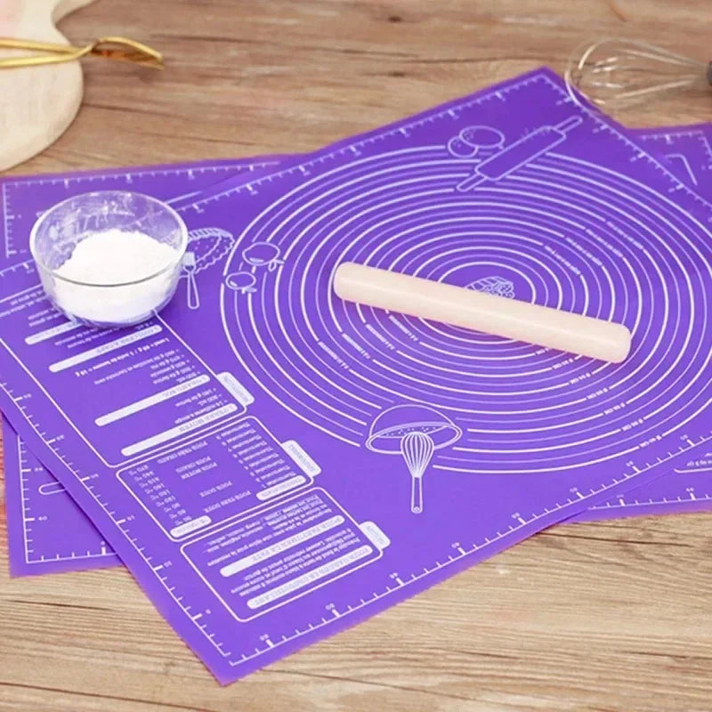 Silicone Pastry Mat 45x60cm | Non-Stick Baking & Dough Mat