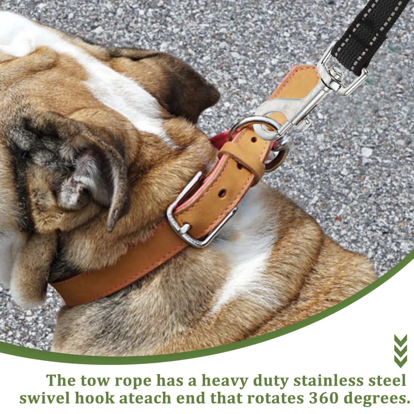 Training Dog Leash Rope Outdoor Dog Walking Rope Heavy Duty 360 Rotation Swivel Hook Multipurpose Pet Walking Leash Peaceful Pleasures Health and Wellness