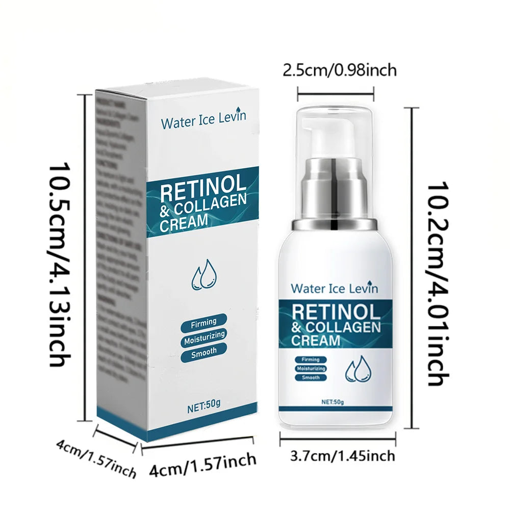 Retinol Collagen Face Cream – Firming & Moisturizing, 50g Retinol Face Cream Peaceful Pleasures Health and Wellness