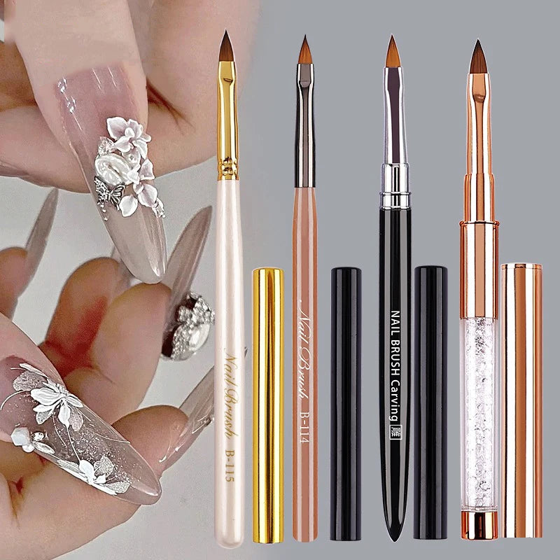 1 PCS Nail Brush For Manicure Art Brush Nail Salon Brush Gadgets Nail Supplies For Professionals Peaceful Pleasures Health and Wellness