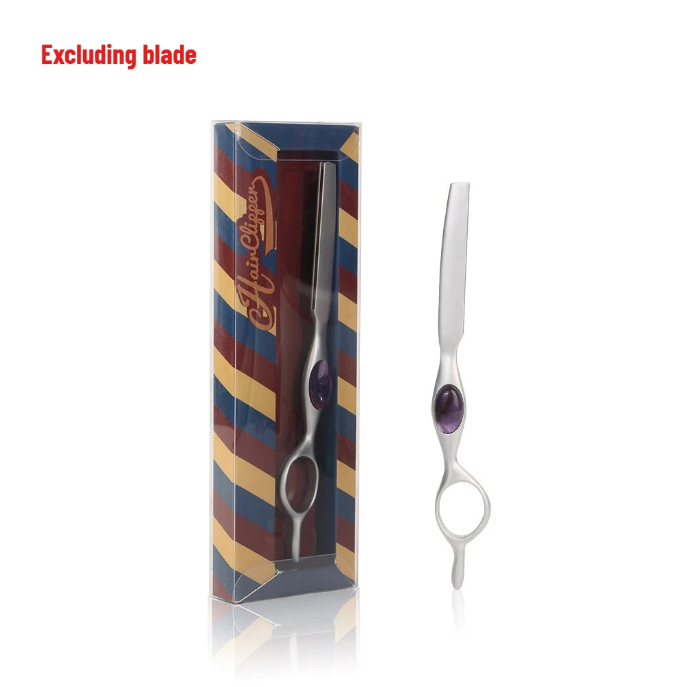 Professional Sharp Barber Razor Blade Purple Dragon Hair Razors Cut Hair Cutting Thinning Knife Salon Tools Peaceful Pleasures Health and Wellness Purple-Excluding bla
