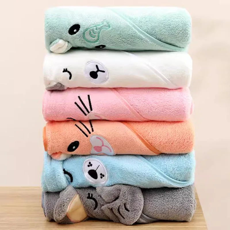 Soft Baby Bath Towel Swaddle Wrap – Newborn Blanket Girls Boys