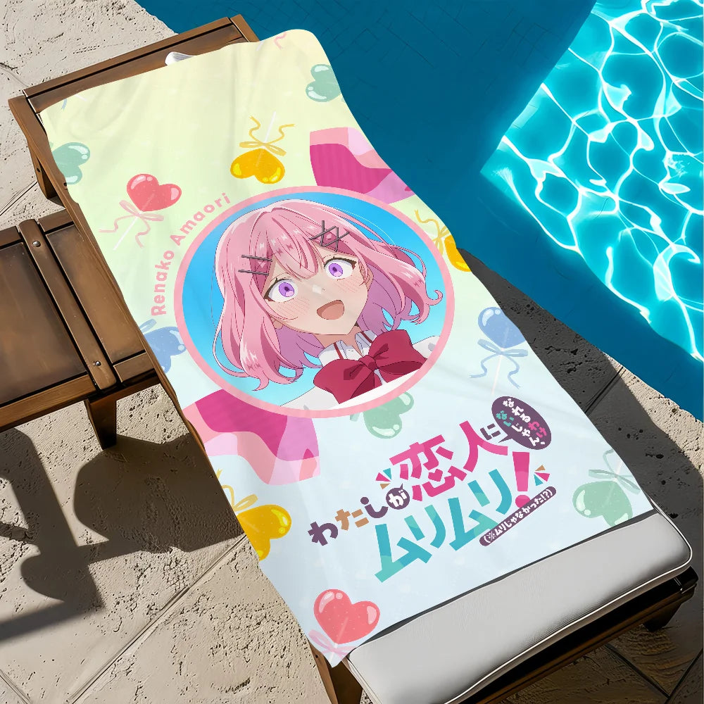 Anime Quick-Dry Beach Towel – Soft Pool Towel for Travel & Gym Anime Beach Towel Peaceful Pleasures Health and Wellness z8 STJ150x260CM