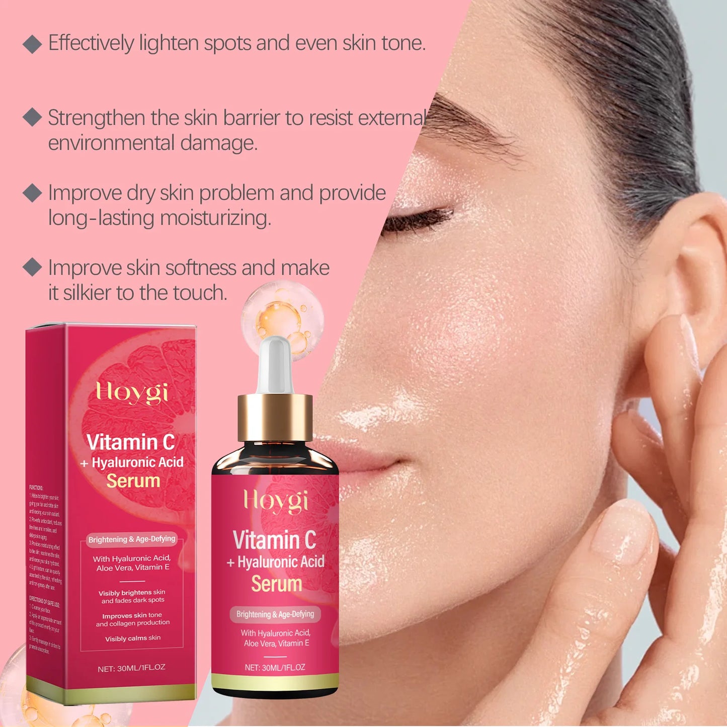 Vitamin C Serum with Hyaluronic Acid – Brighten & Firm 30ml