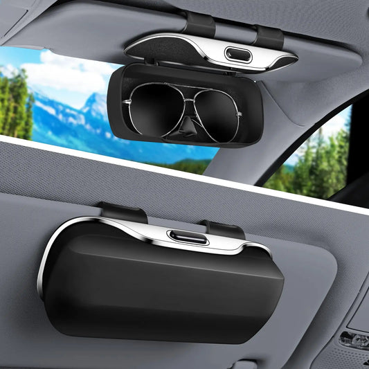 Car Sun Visor Glasses Holder – Snap-On Eyeglass Case Car Glasses Holder Oasis Select