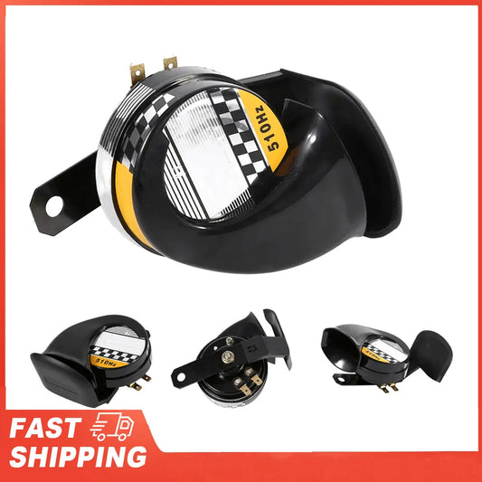 Snail Air Horn Motorcycle Speaker Mini Loud Electronic Voice 12V 510HZ Peaceful Pleasures Health and Wellness