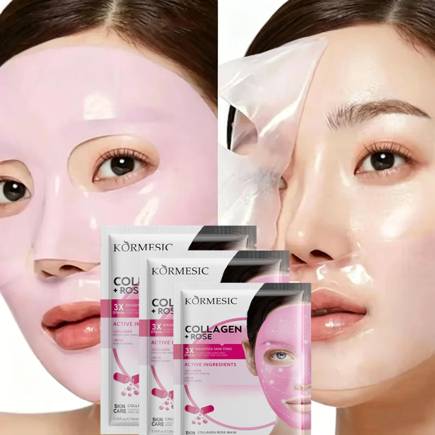 SADOER Collagen Facial Mask – Hydrating, Firming & Brightening