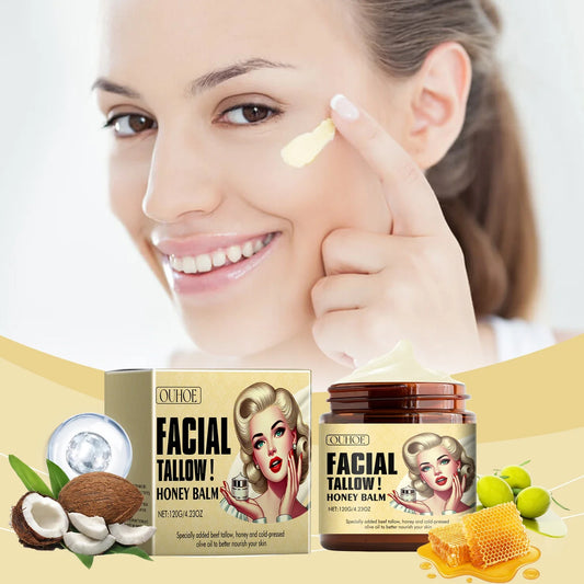 Tallow Honey Balm Face Cream – Firming & Deep Hydration Face Moisturizer Cream Oasis Select