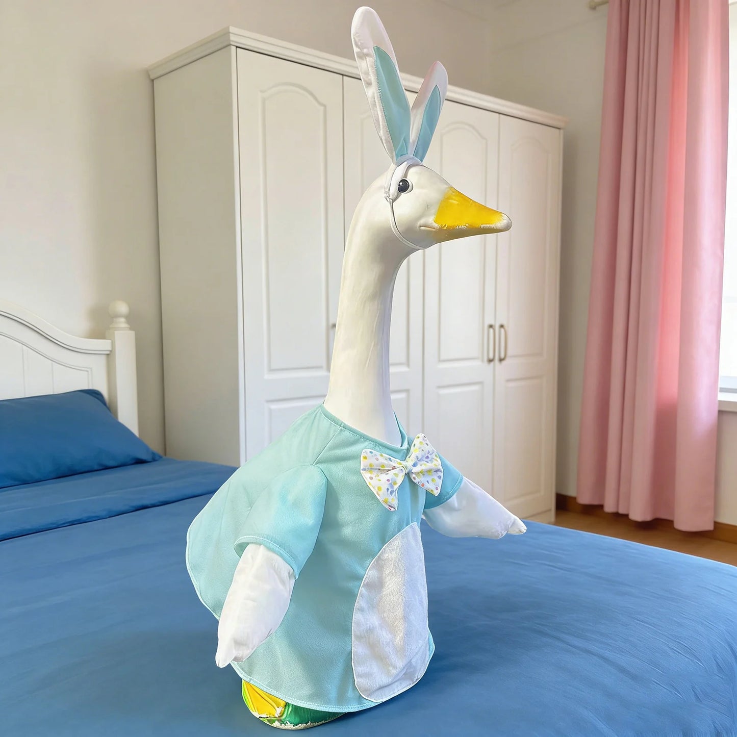 Porch Goose Bathrobe Outfit – Cute Goose Statue Costume