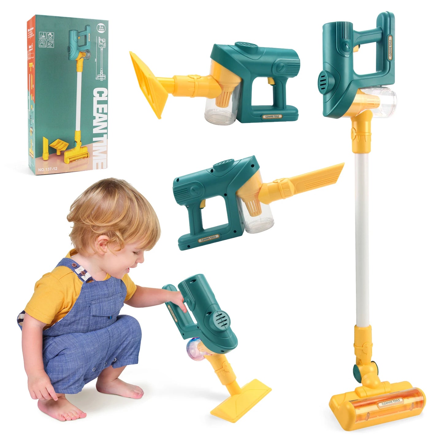 Electric Mini Vacuum Cleaner Simulation Housework Dust Catcher Light