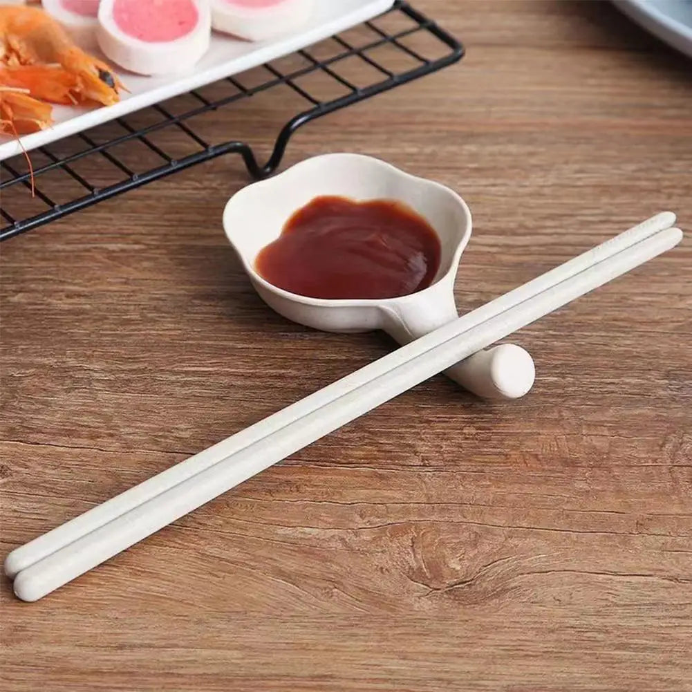 Wheat Straw Seasoning Dish with Handle | 4 Colors