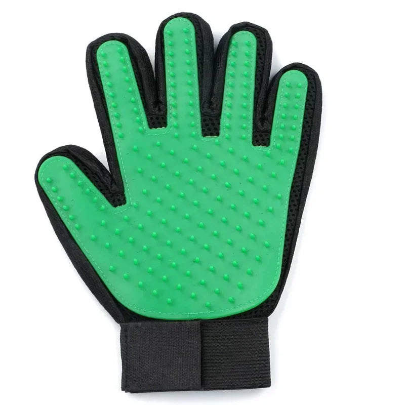 Silicone Pet Grooming Glove – Cat & Dog Hair Removal Brush