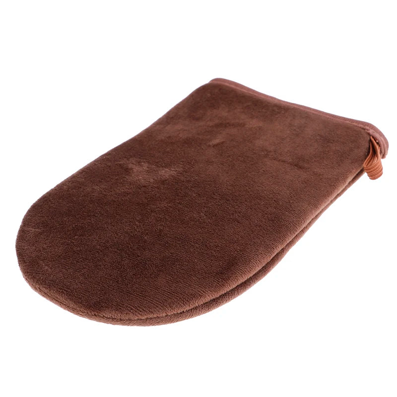 Brown Reusable Applicator Tanning Gloves Cream Lotion Mousse Body Cleaning Glove Peaceful Pleasures Health and Wellness