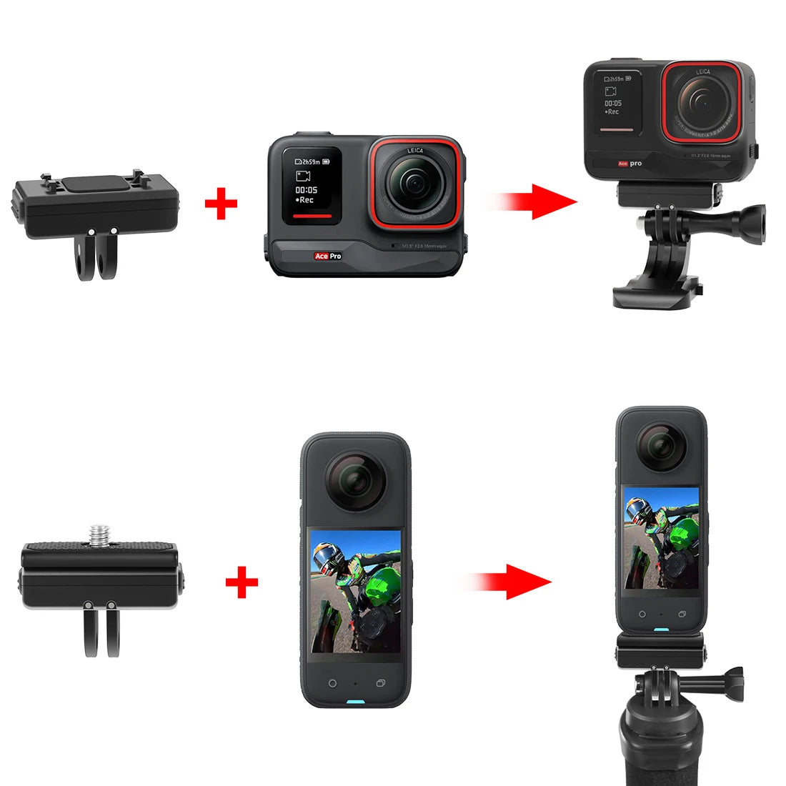 For Insta360 X4/Ace Pro/X3/ONE X2/Action4 Magnetic Quick Release Base Mount High-Quality Magnetic Quick Release Base Mount Peaceful Pleasures Health and Wellness