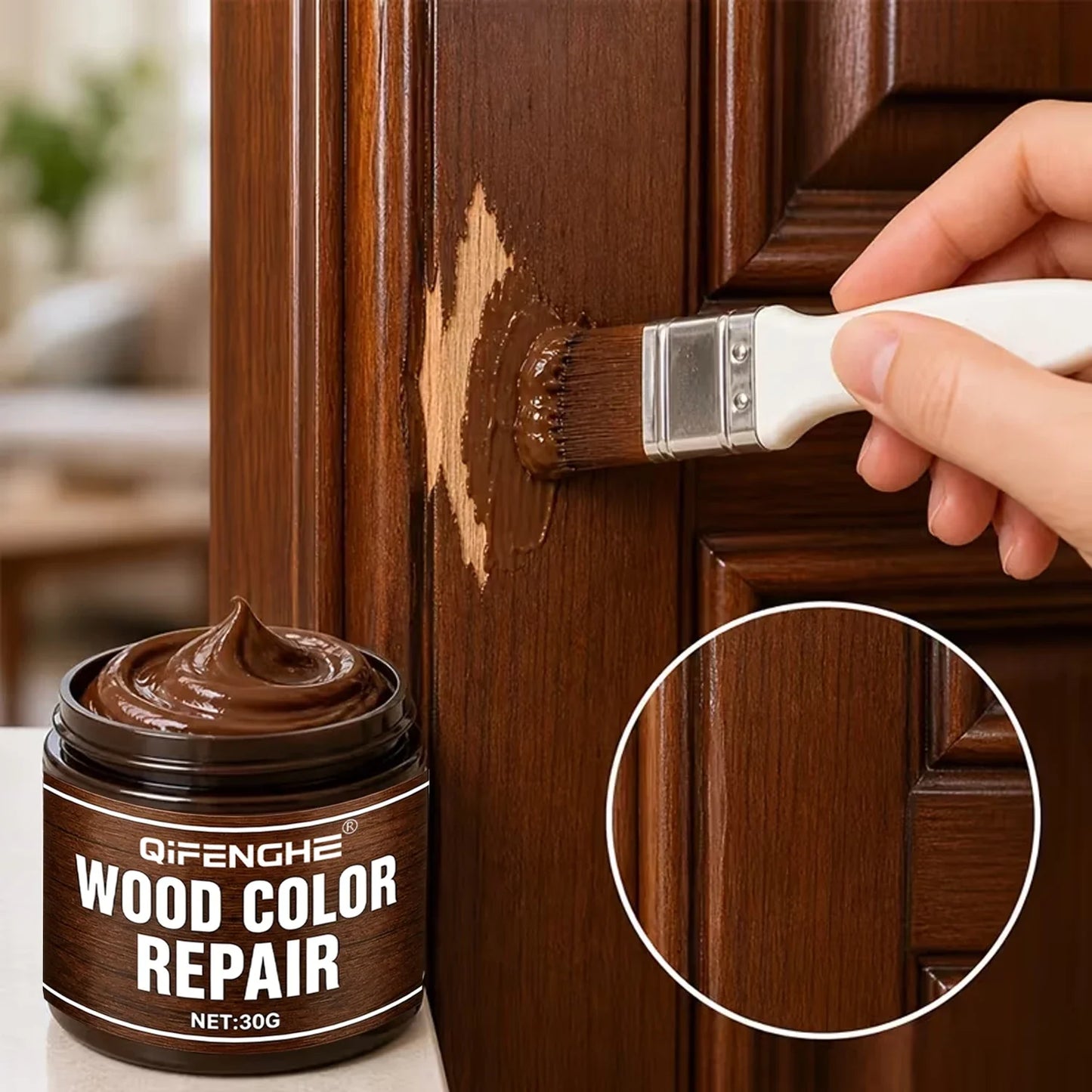 Wood Color Repair Paste – 30g Furniture Scratch Repair Cream