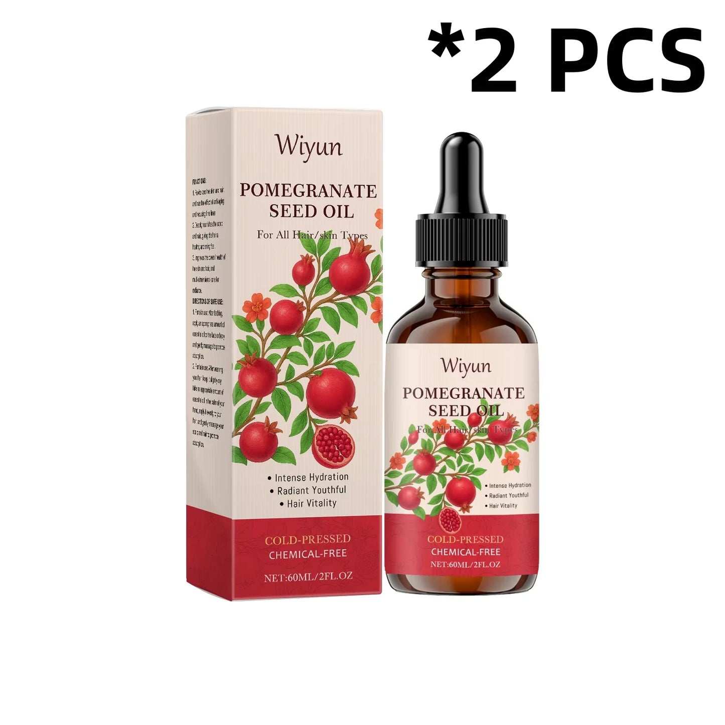 WIYUN Pomegranate Seed Body Oil – Hydrate, Firm & Nourish 60ml