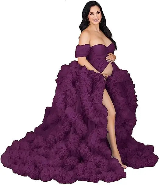 Fluffy Tulle Maternity Dress | Baby Shower & Photo Shoot