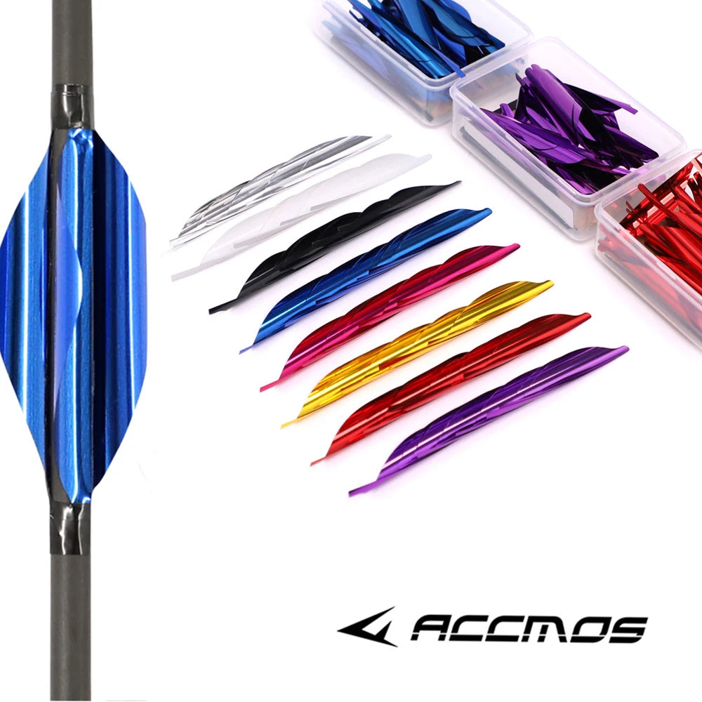 Spin Vanes Archery Spiral Feather Fletches DIY Fletching Sticker Tape