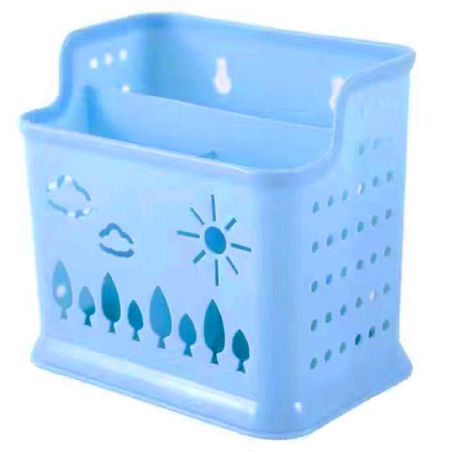 Kitchen Chopstick Utensil Holder Space Saving Easy Cleaning Holder for Holding Dinner Servert Tools Peaceful Pleasures Health and Wellness Blue