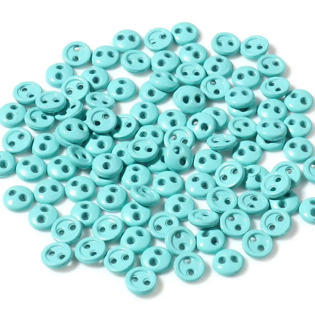 50pcs Mini Round Sewing Buttons 3/4/5mm – 2-Hole DIY Craft