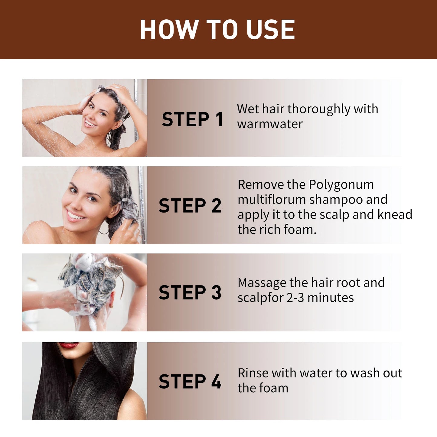 He Shou Wu Black Hair Shampoo Bar | Natural Gray Hair Treatment
